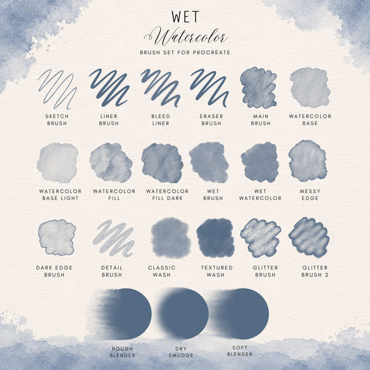 Watercolor Bloom Studio — Procreate Watercolor Brush Set