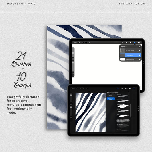 Daydream Studio Watercolor Brushes for Procreate