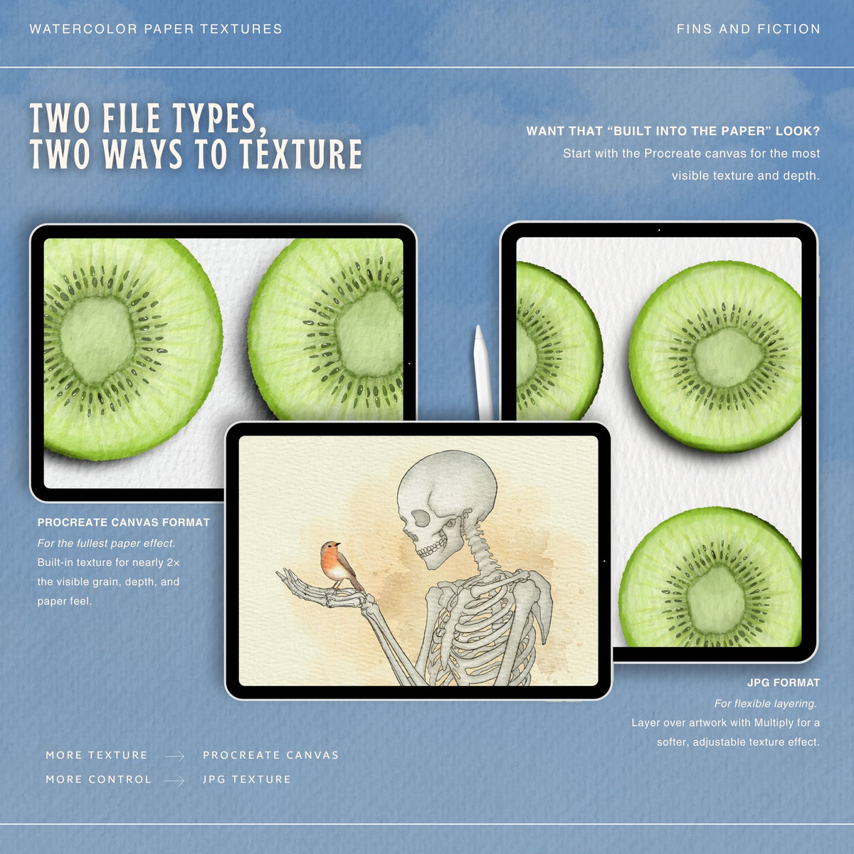 Watercolor Paper Textures for Procreate
