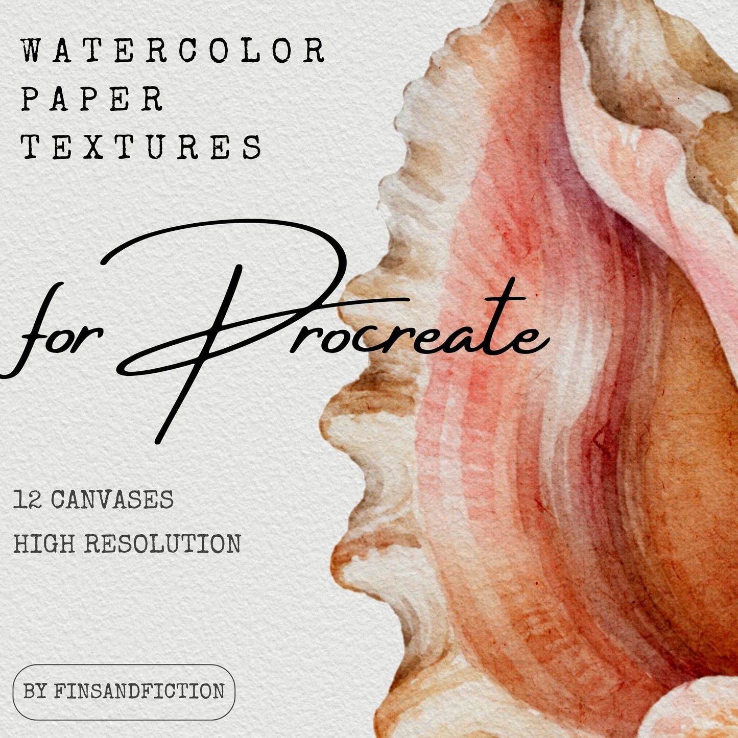 Watercolor Paper Textures for Procreate