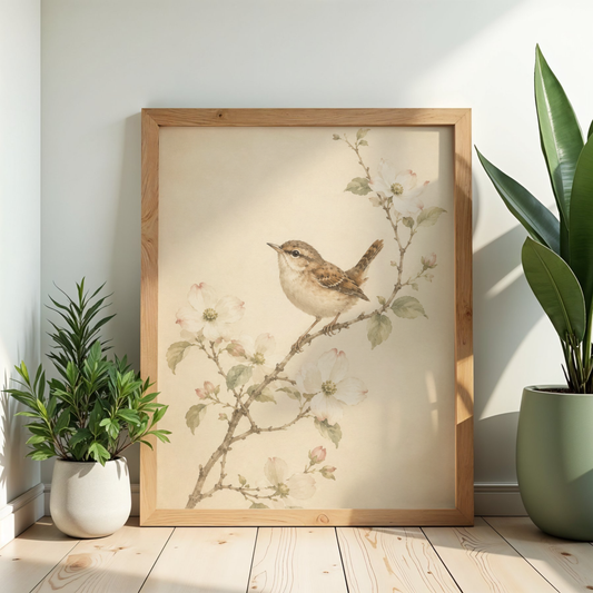 Vintage Bird Printable Wall Art