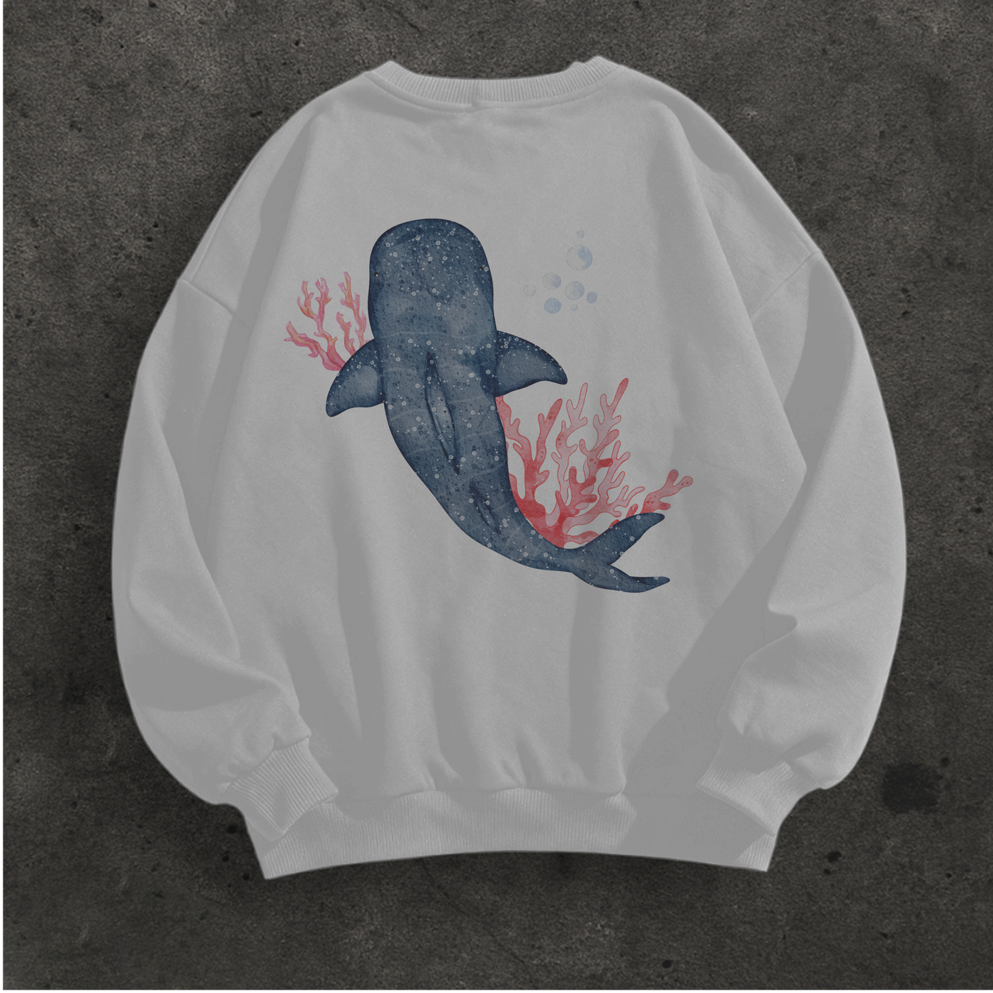 Whale Shark Watercolor Crewneck