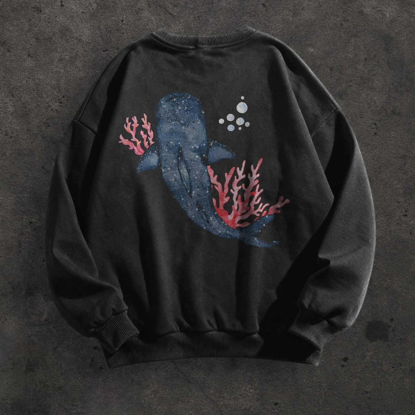 Whale Shark Watercolor Crewneck