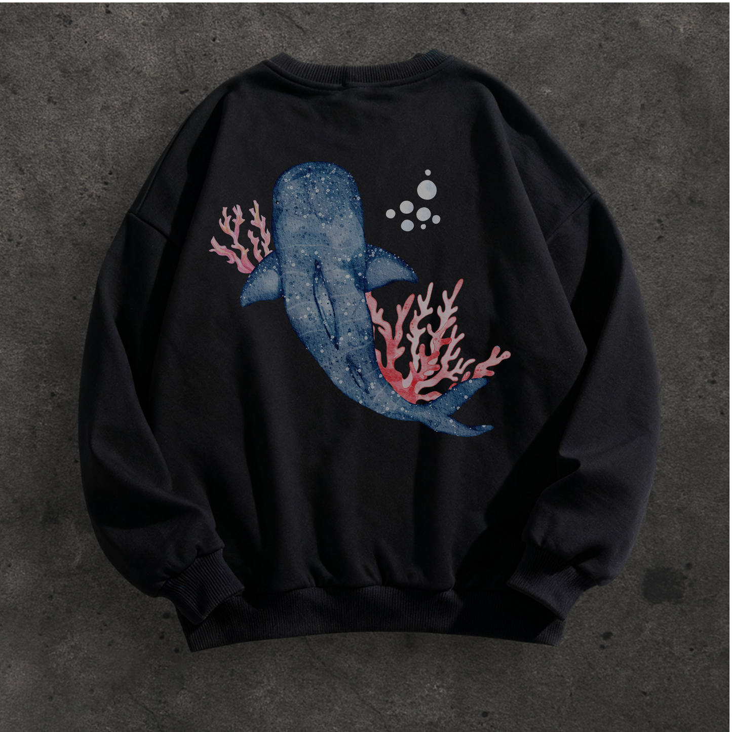 Whale Shark Watercolor Crewneck