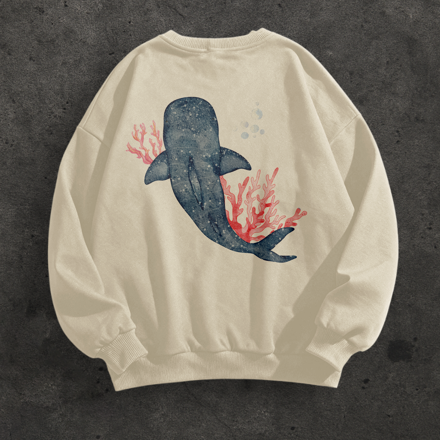 Whale Shark Watercolor Crewneck