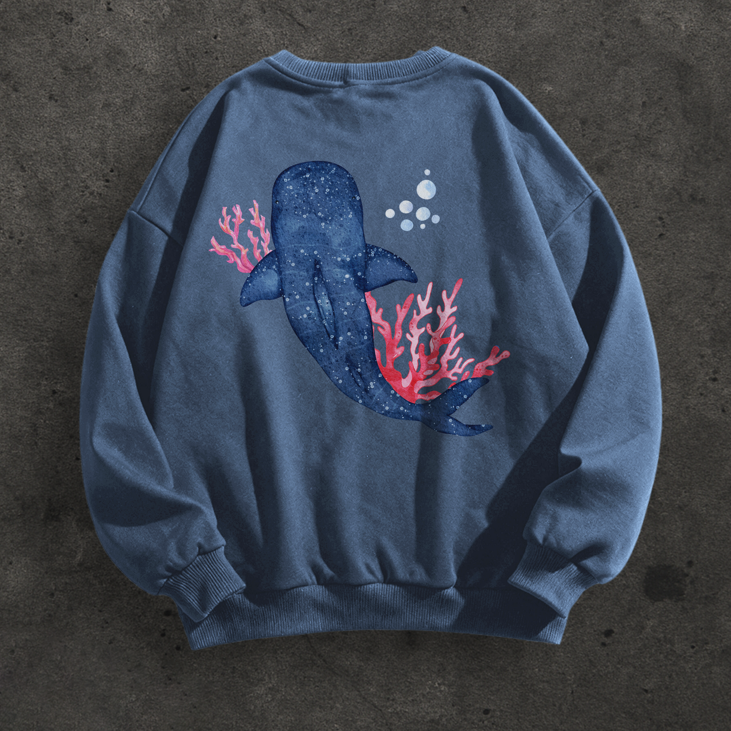 Whale Shark Watercolor Crewneck