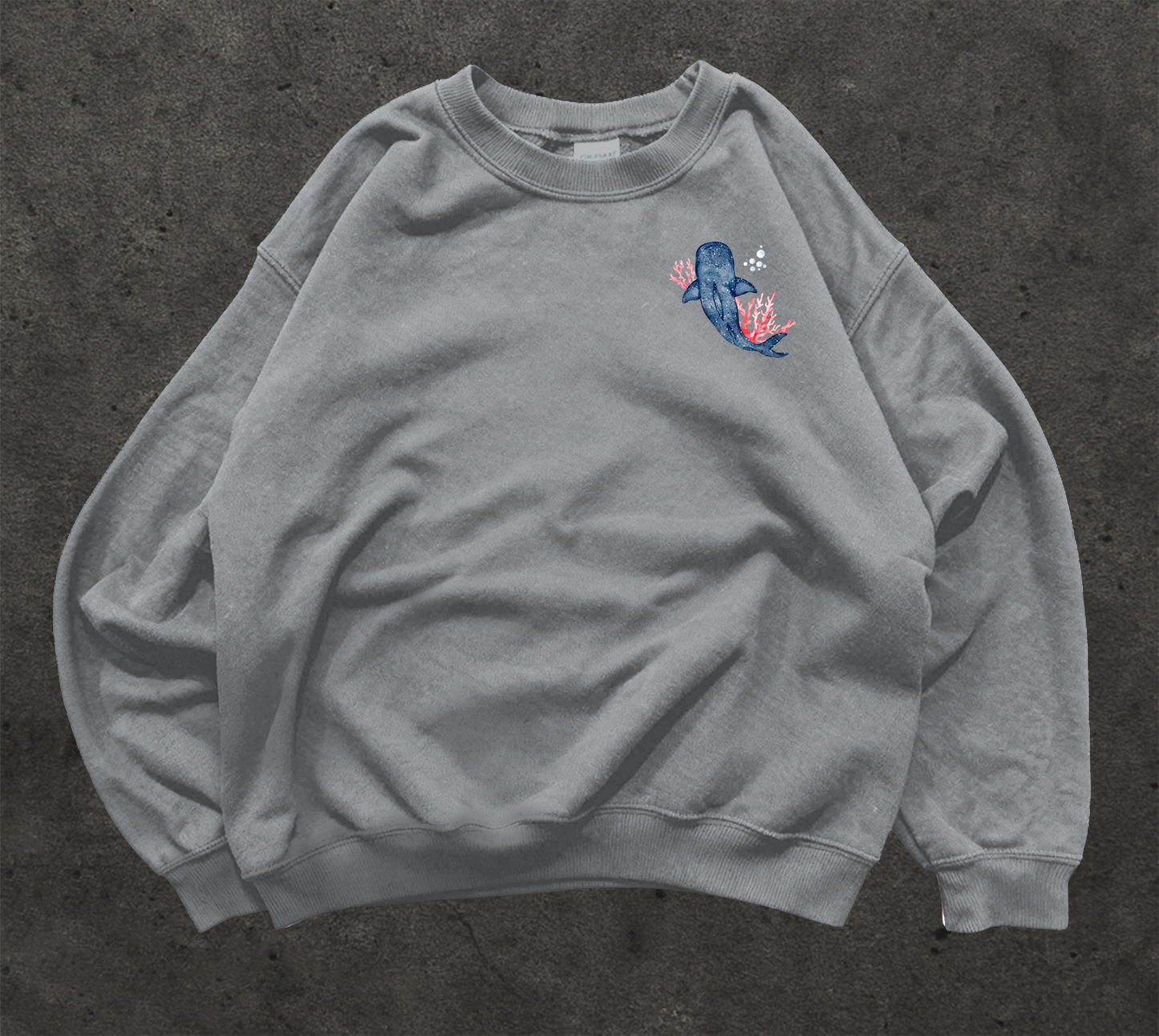 Whale Shark Watercolor Crewneck