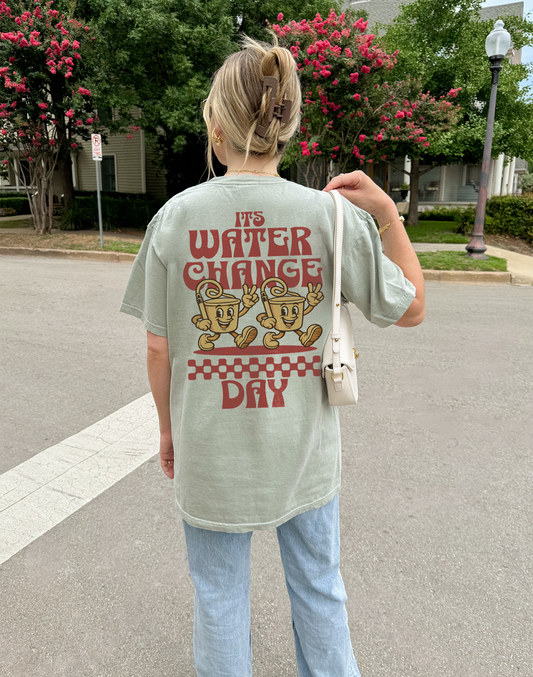 Its Water Change Day Shirt | Comfort Colors 1717 Tee | Reef Tank Aquarium T Shirt | Saltwater Hobby Funny Tee