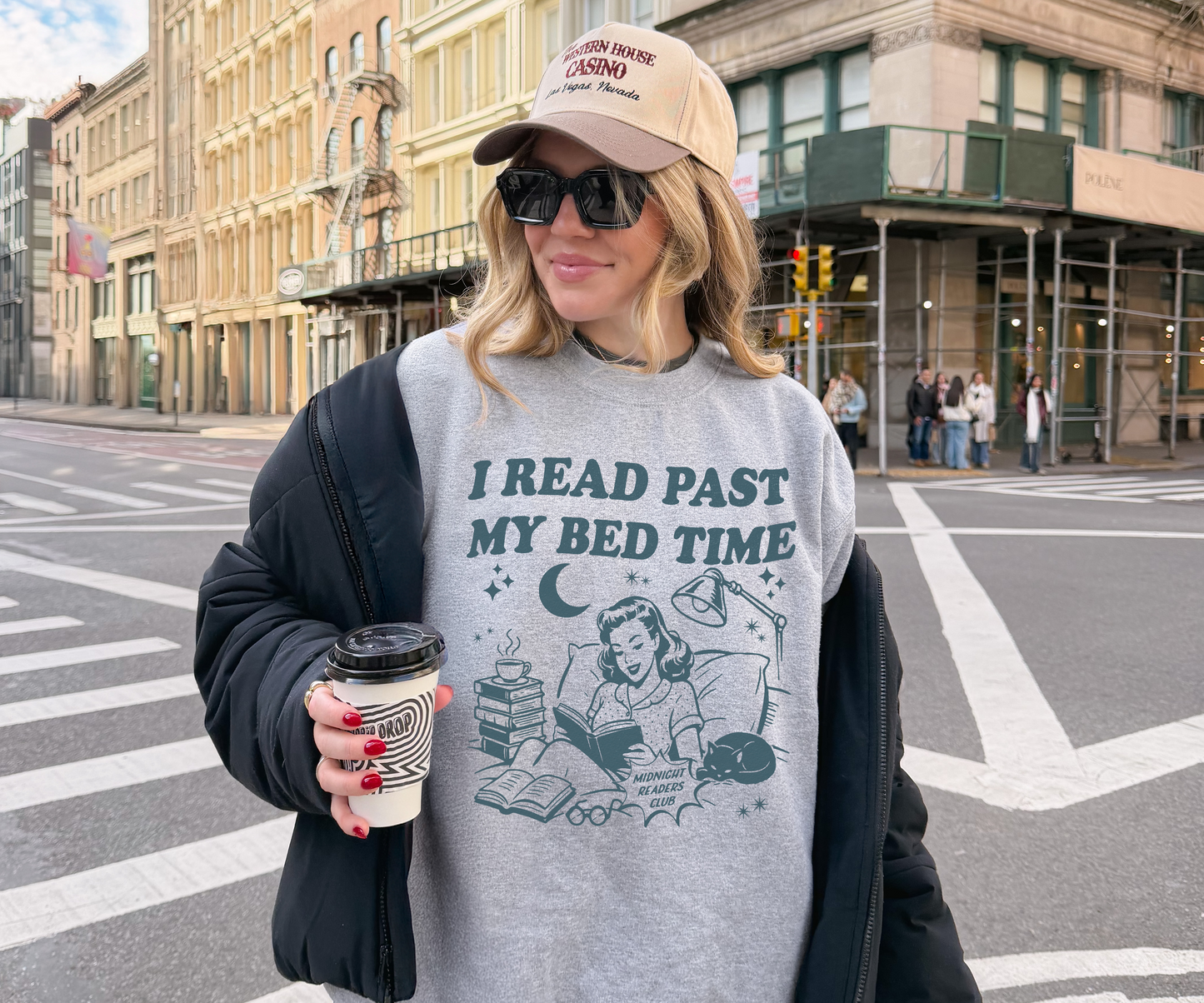 I Read Past My Bedtime Crewneck Sweatshirt
