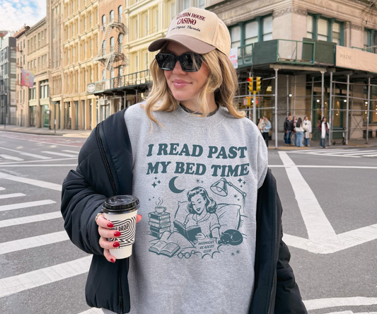 I Read Past My Bedtime Crewneck Sweatshirt