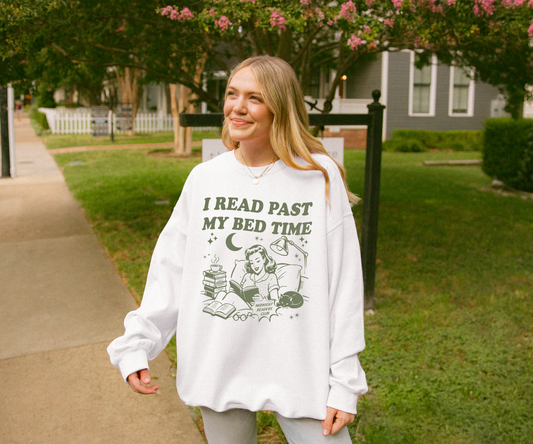 I Read Past My Bedtime Crewneck Sweatshirt