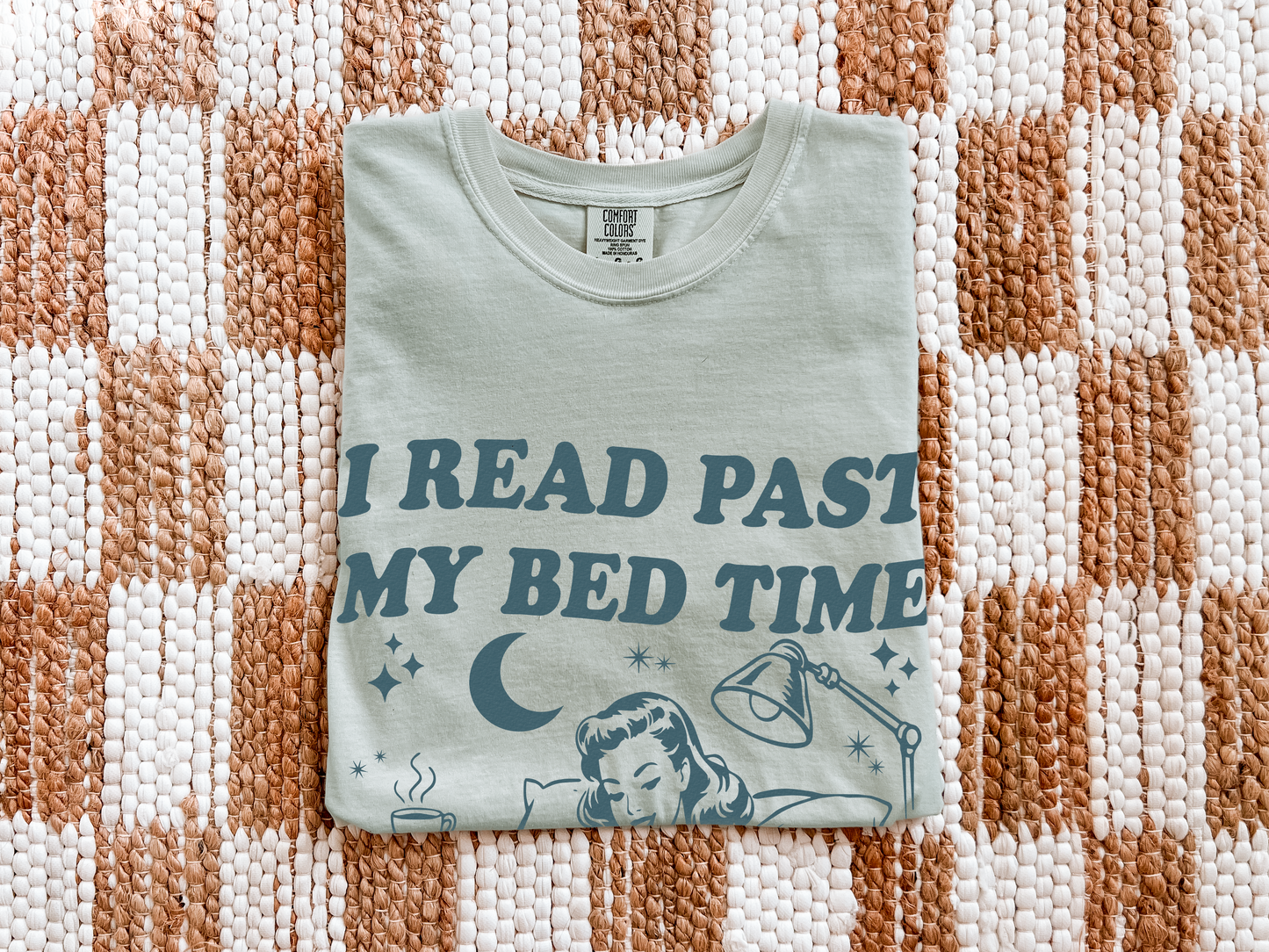 I Read Past My Bedtime – Comfort Colors Book Lover T-Shirt