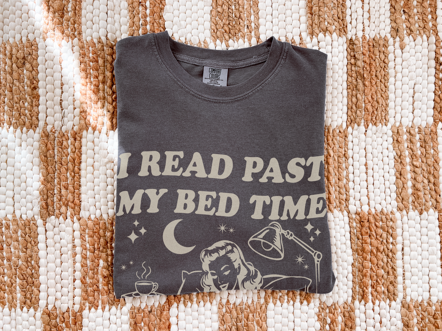 I Read Past My Bedtime – Comfort Colors Book Lover T-Shirt