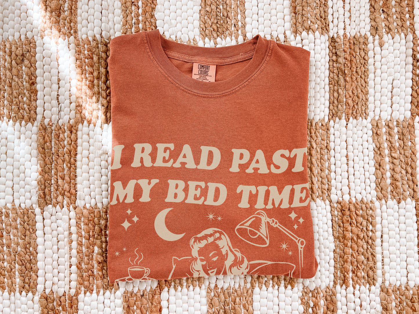 I Read Past My Bedtime – Comfort Colors Book Lover T-Shirt