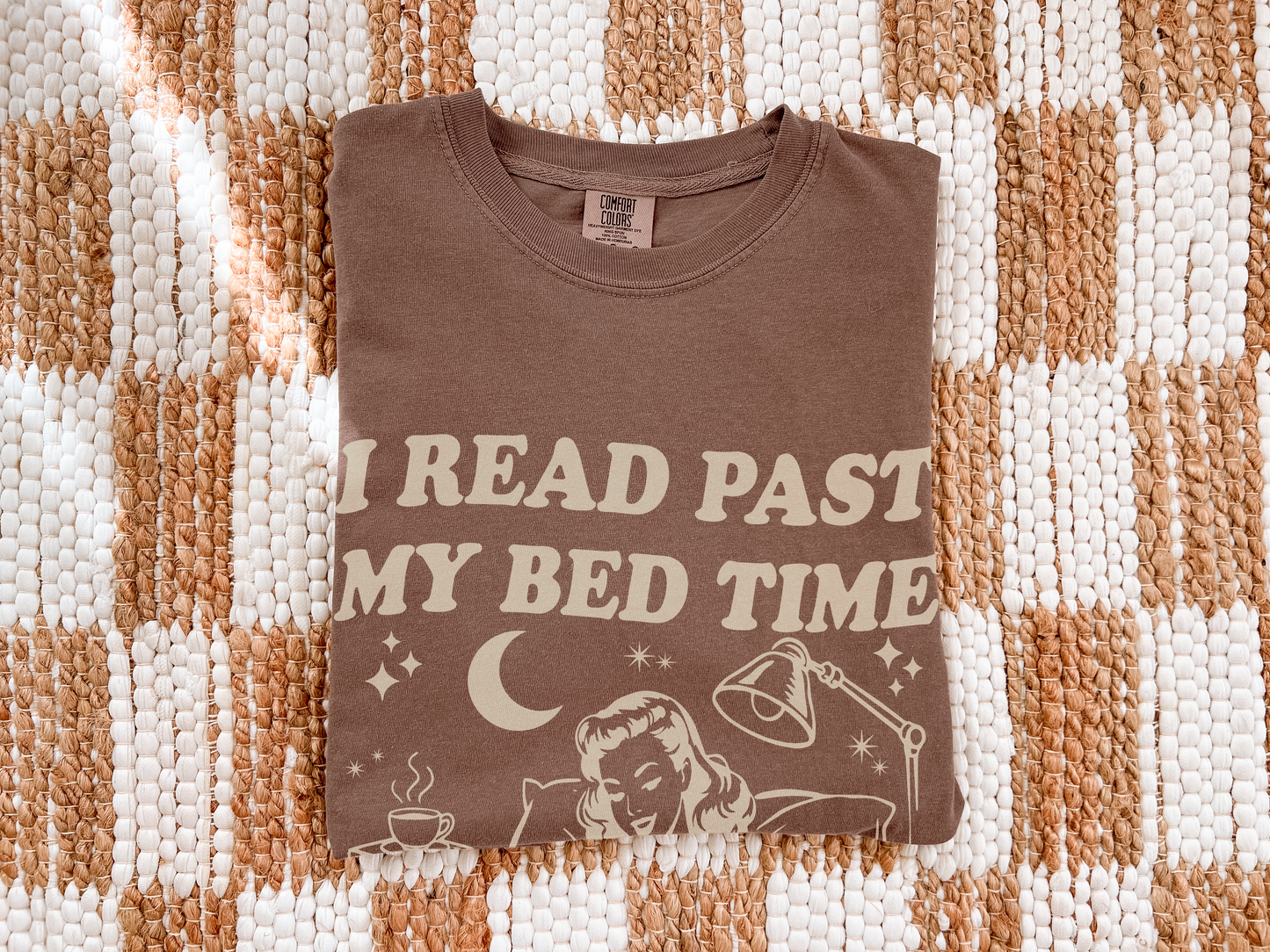 I Read Past My Bedtime – Comfort Colors Book Lover T-Shirt