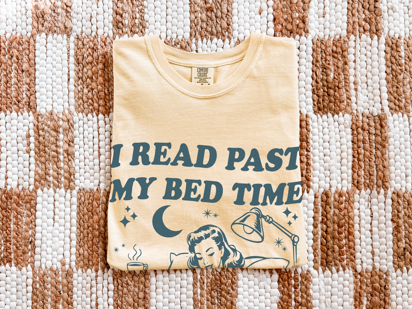 I Read Past My Bedtime – Comfort Colors Book Lover T-Shirt