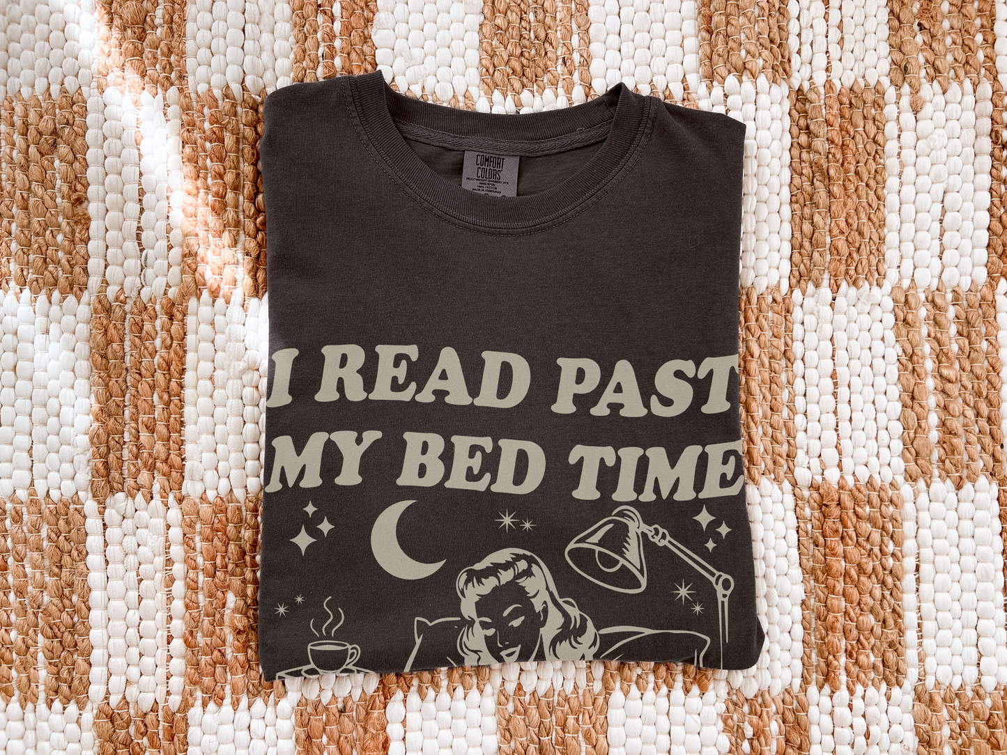 I Read Past My Bedtime – Comfort Colors Book Lover T-Shirt