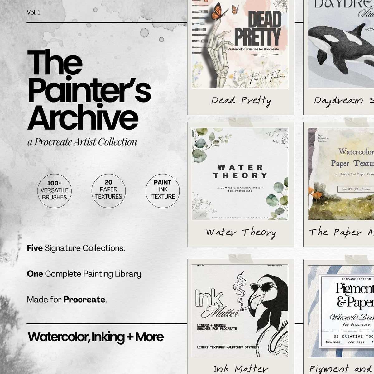 The Painter’s Archive | Procreate Artist Bundle