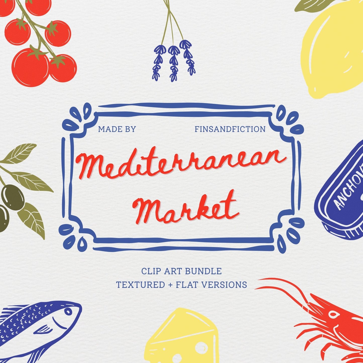Mediterranean Market Clipart Bundle