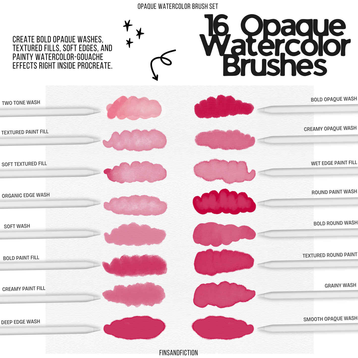 Procreate Watercolor Brush Set