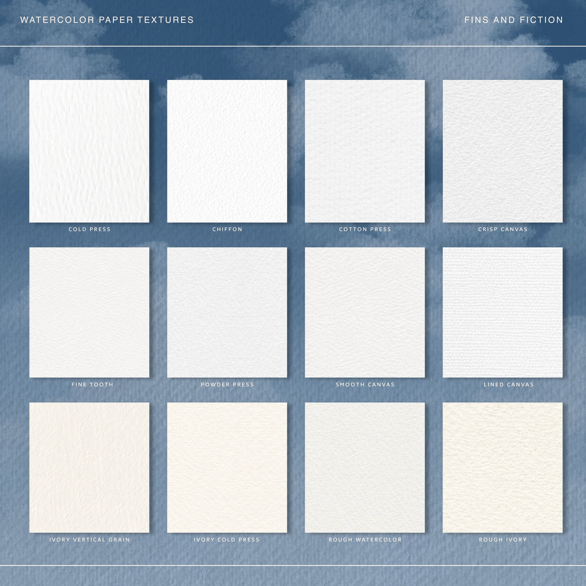 Watercolor Paper Textures for Procreate