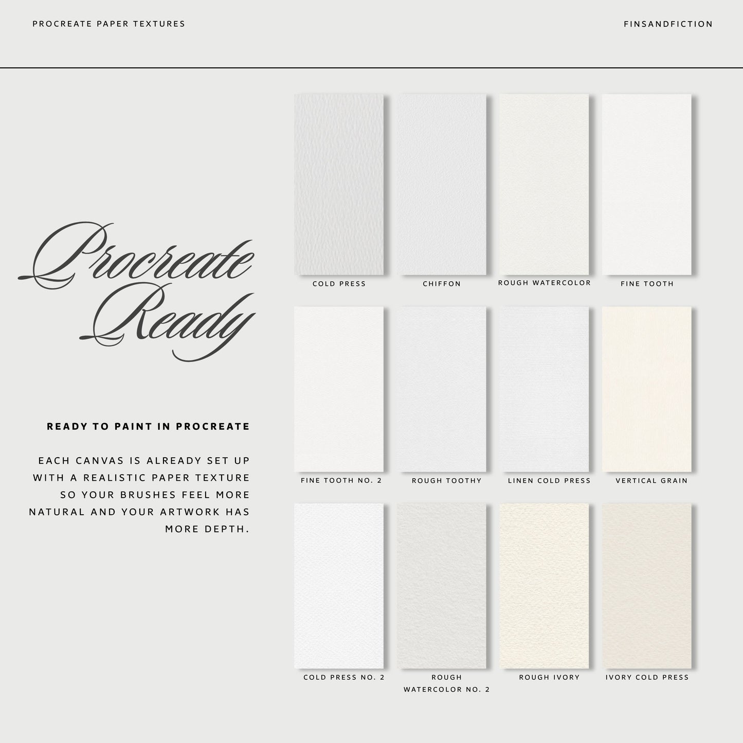Watercolor Paper Textures for Procreate