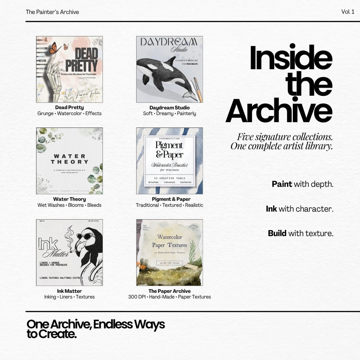 The Painter’s Archive | Procreate Artist Bundle