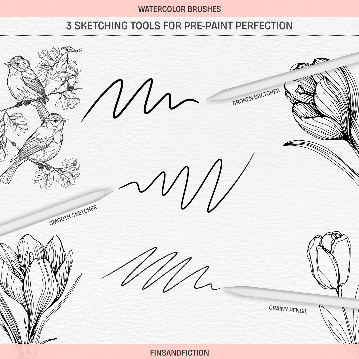 Watercolor Procreate Brush Set