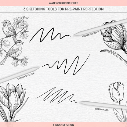 Watercolor Procreate Brush Set