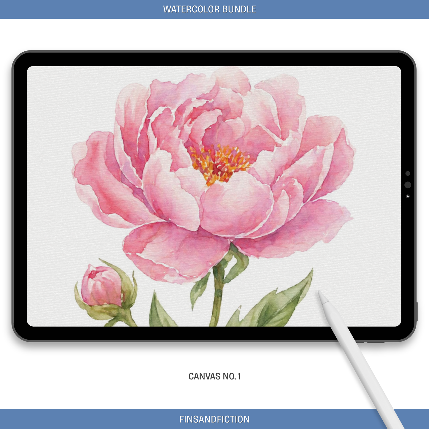 20 Piece Watercolor Brush Set for Procreate | Digital Watercolor Toolkit