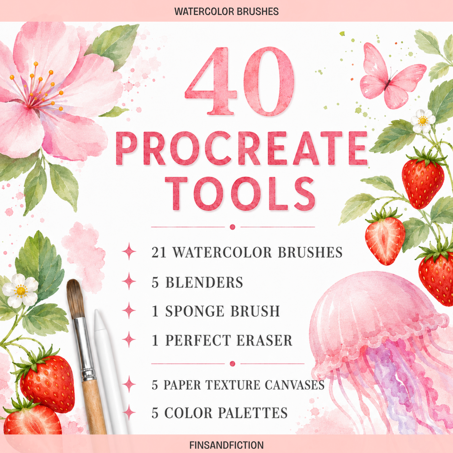Watercolor Procreate Brush Set