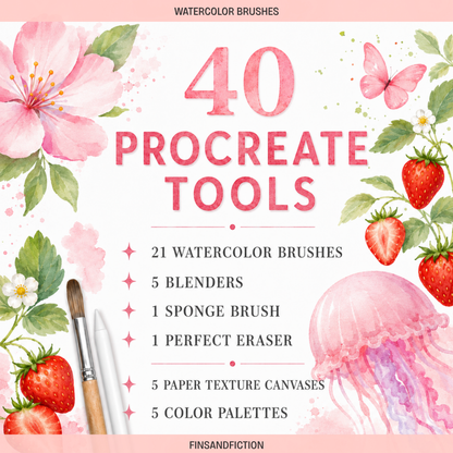 Watercolor Procreate Brush Set