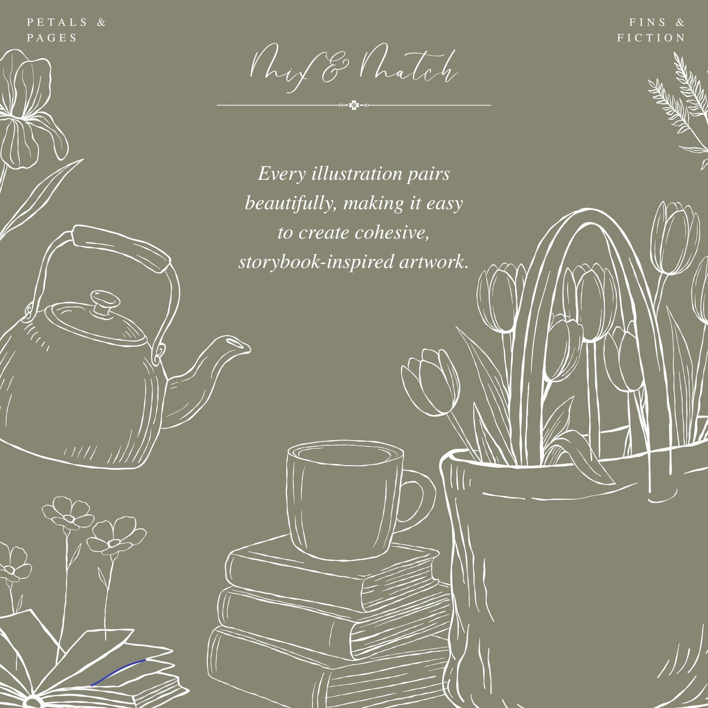 Petals & Pages Botanical Clip Art Bundle