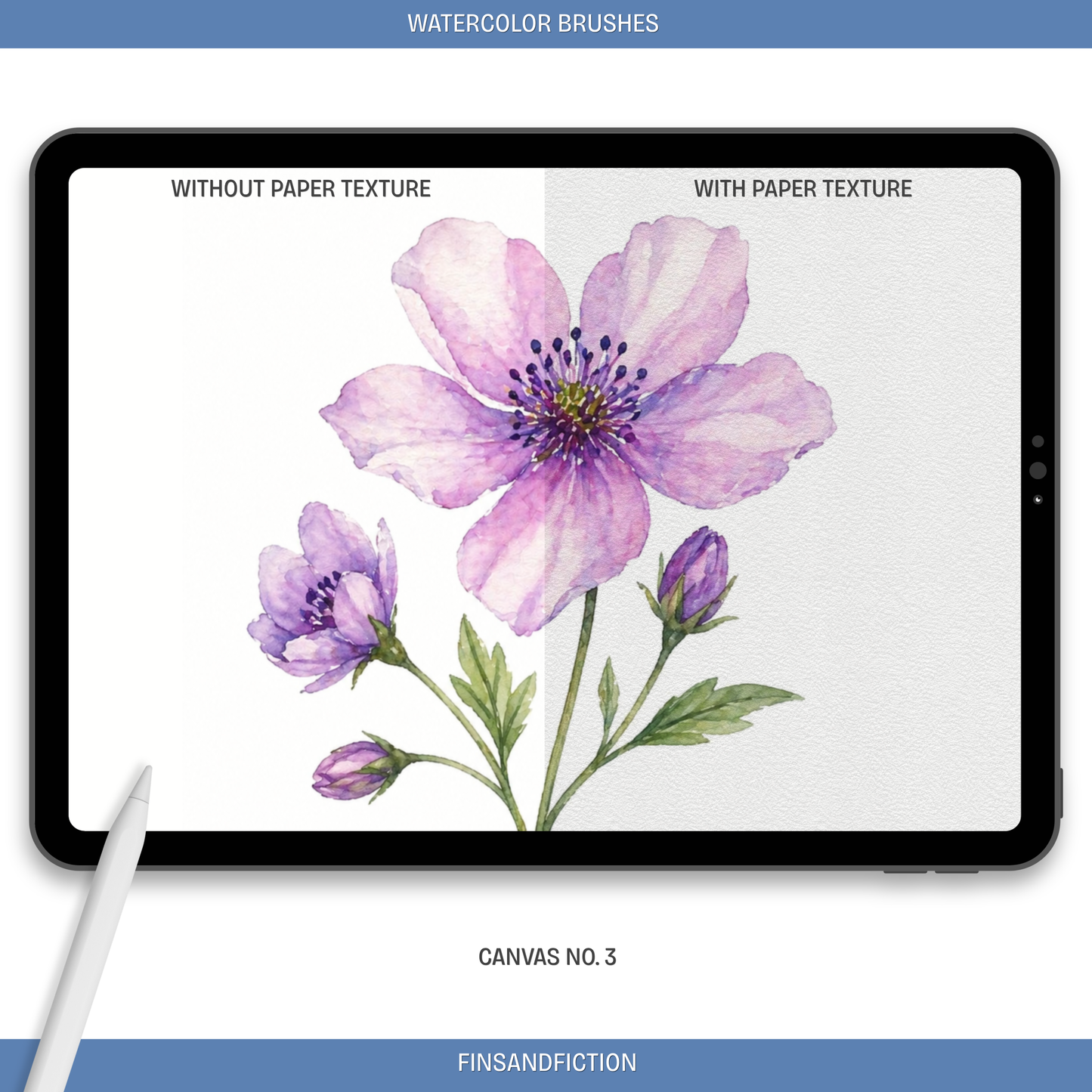 20 Piece Watercolor Brush Set for Procreate | Digital Watercolor Toolkit