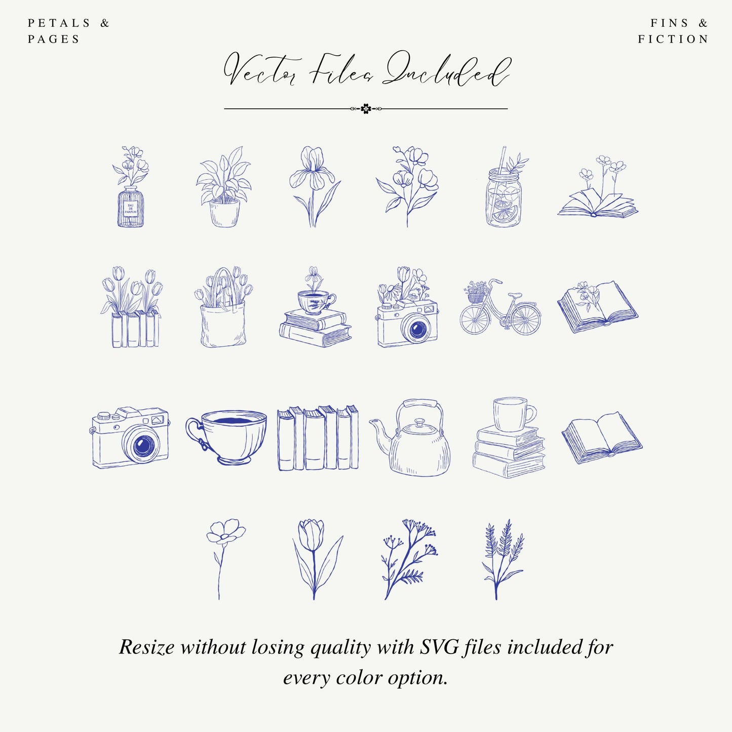 Petals & Pages Botanical Clip Art Bundle