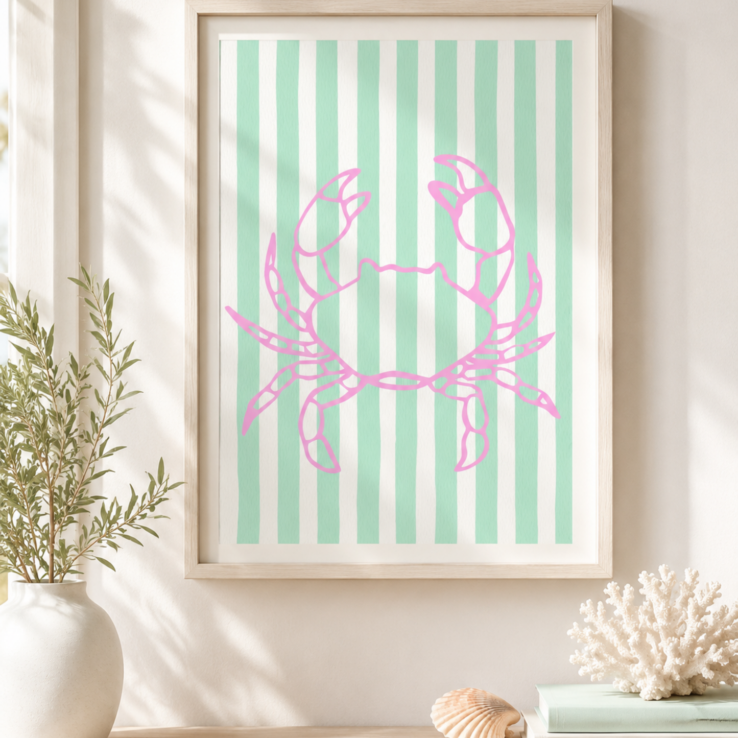 Hand Drawn Coastal Wall Art Bundle | Printable Beach Decor Set