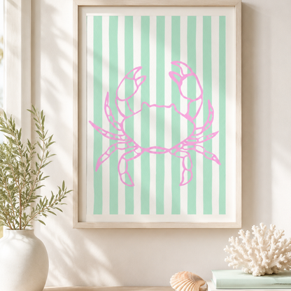 Hand Drawn Coastal Wall Art Bundle | Printable Beach Decor Set