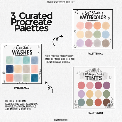 Procreate Watercolor Brush Set