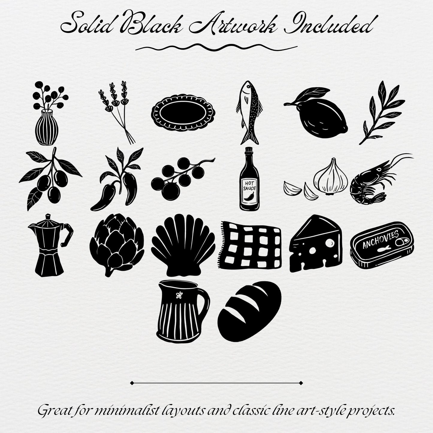Mediterranean Market Clipart Bundle