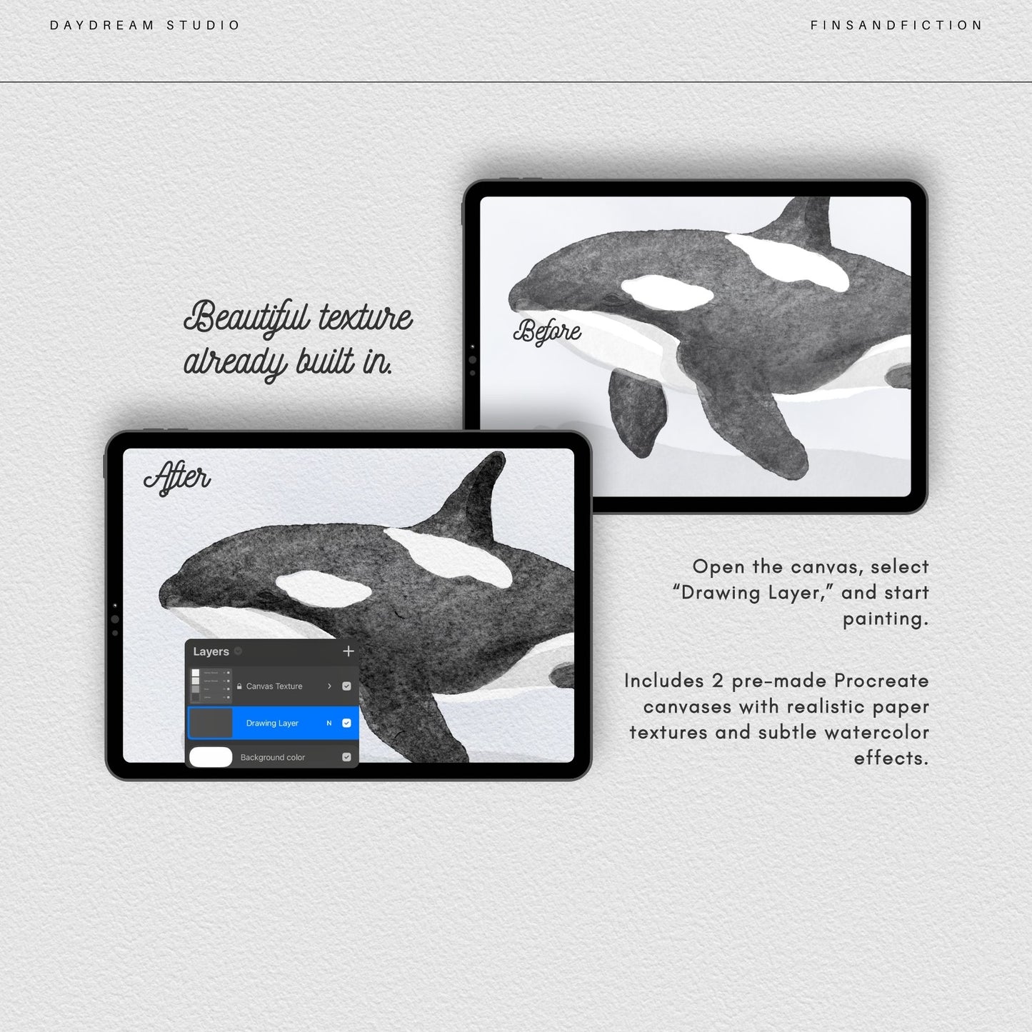 Daydream Studio Watercolor Brushes for Procreate