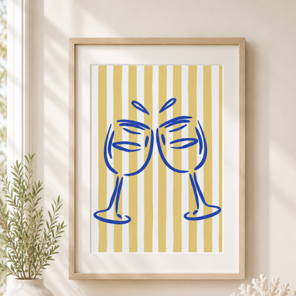Hand Drawn Coastal Wall Art Bundle | Printable Beach Decor Set
