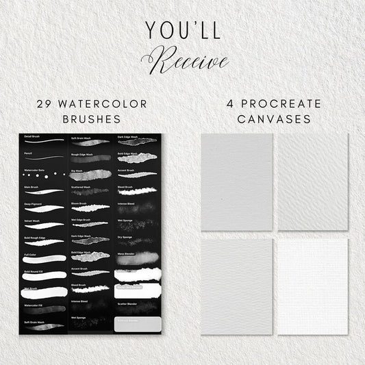 Watercolor Brush Set for Procreate