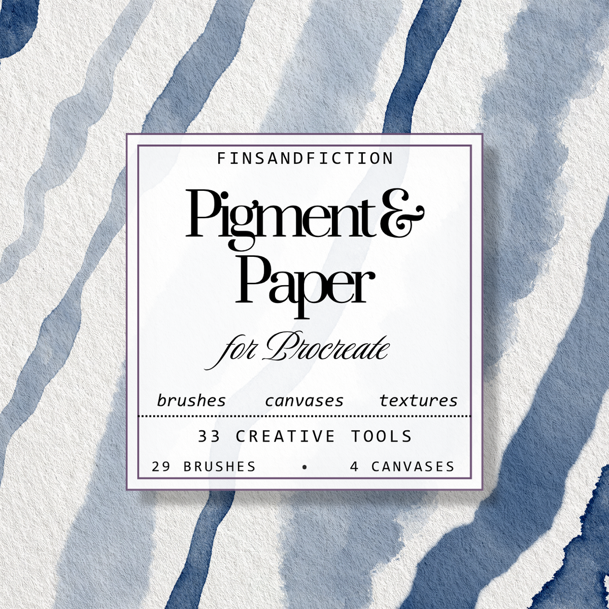 Pigment & Paper | Watercolor Brushes + Paper Textures for Procreate