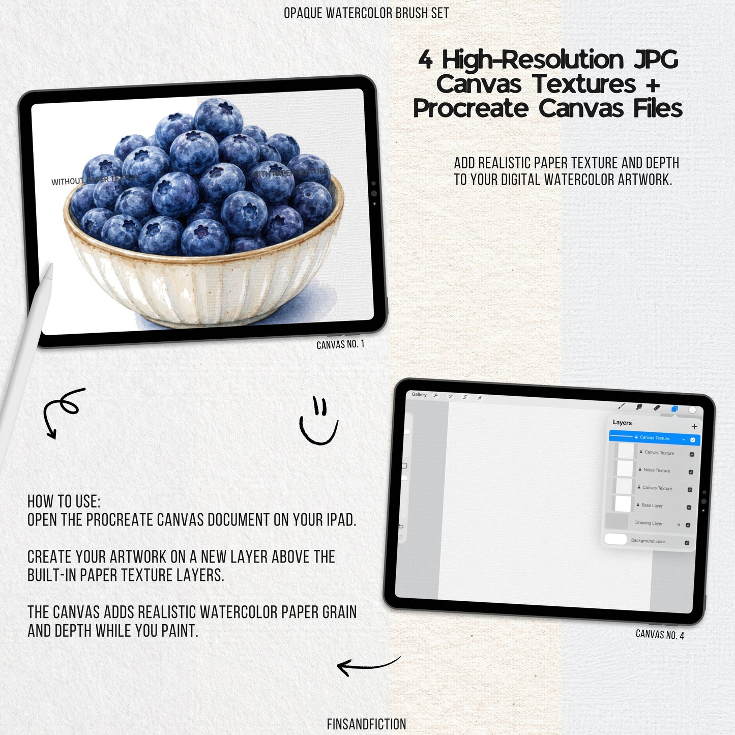 Procreate Watercolor Brush Set